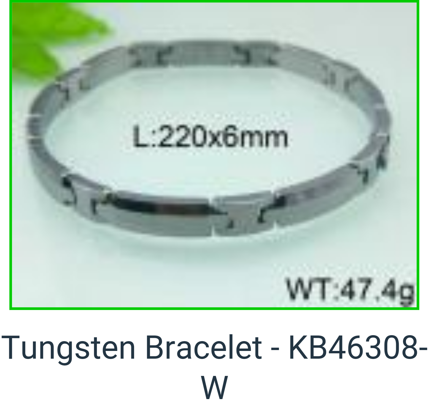 KB46308W -  Silver Finish Bracelet Level 1